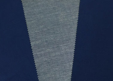 Tela tecida índigo da sarja de Nimes do algodão 100 da largura 57/8 da tela da sarja de Nimes