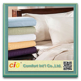 O poliéster/a folha de cama do algodão hotel do algodão/fundamento cobrem a impressão home de Microfiber de matéria têxtil dos grupos