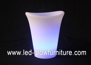 Potenciômetros de flor em mudança da iluminação da cor do recipiente do diodo emissor de luz/vaso com bateria ou energias solares