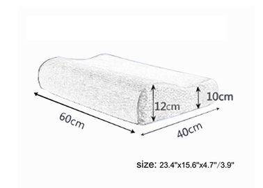 Onda respirável personalizada da malha do descanso de cama 100% da espuma da memória