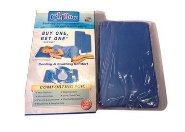 Descanso fresco do gel do cillow macio do azul Nylon+Sponge para o verão quente