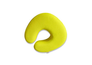 Apoio pequeno do pescoço do descanso da espuma da memória do tamanho relativo à promoção do curso, amarelo