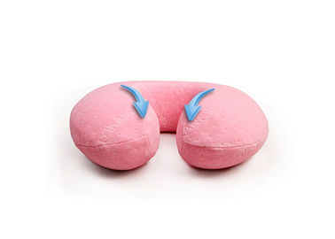 Tamanho pequeno do curso do descanso da espuma da memória de veludo luxuoso cor-de-rosa para crianças