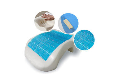 Azul/personalizou o descanso refrigerando saudável da espuma da memória do gel para o curso
