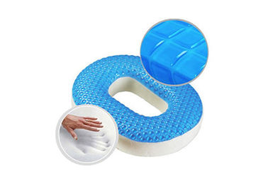 Coxim refrigerando da filhós do Hemorrhoid do coxim de Seat do gel da esteira da saúde na seda do gelo