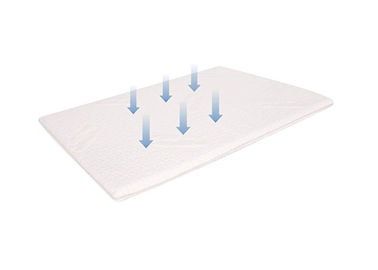 Esteiras de banho da espuma da memória do deslizamento da fibra de bambu branca anti customizáveis