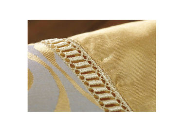 O fundamento sem redução dourado ajusta o fundamento com 2 fronha de almofada, 1 tampa de Tencel da edredão