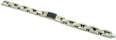 Bracelete Titanium personalizado da areia e da luz para homens/mulheres com projeto da escada