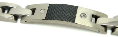 Bracelete Titanium personalizado da areia e da luz para homens/mulheres com projeto da escada