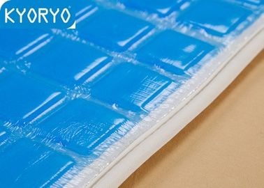 Fibra refrigerando macia azul de Toweling da almofada de colchão do gel para crianças
